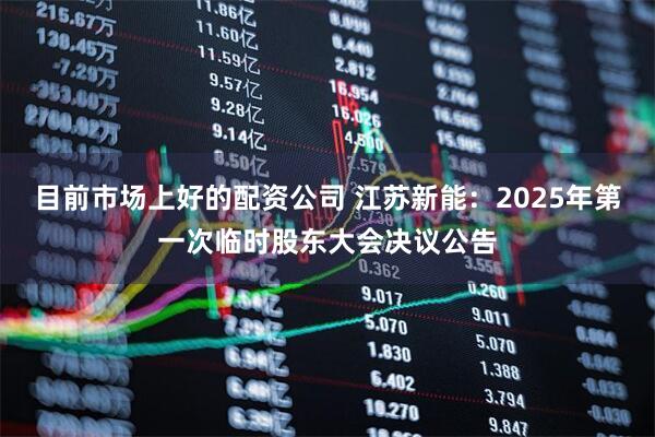 目前市场上好的配资公司 江苏新能：2025年第一次临时股东大会决议公告
